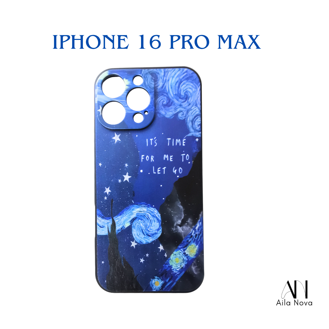 Funda Artística para iPhone 16 PRO MAX | Diseño Estilo Estrellado | Antigolpes | Frase Motivacional
