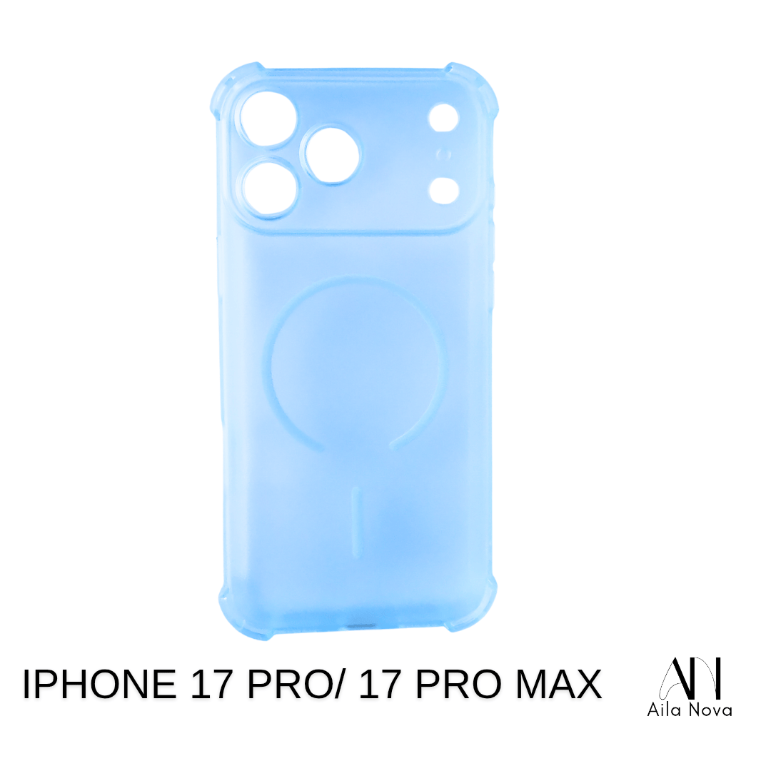 Funda MagSafe AntiShock iPhone 17 PRO MAX – Lila y Celeste