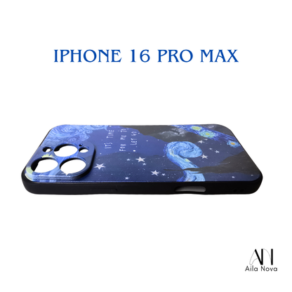 Funda Artística para iPhone 16 PRO MAX | Diseño Estilo Estrellado | Antigolpes | Frase Motivacional