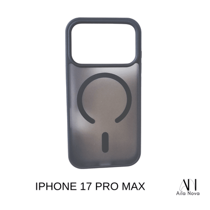 Funda Soft Touch MagSafe iPhone 17 PRO MAX – Rosa y Negro | Antigolpes