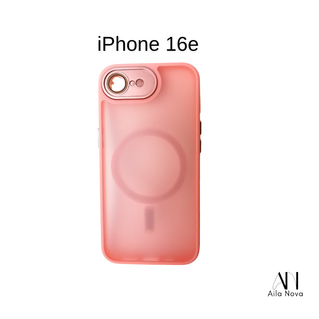 Funda MagSafe Frosted – iPhone 16e (Color Rosado)