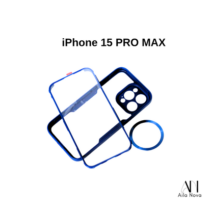 Funda 360° con Aro Magnético – iPhone 15 PRO MAX
Máxima Protección | Compatibilidad MagSafe | Negro | Azul